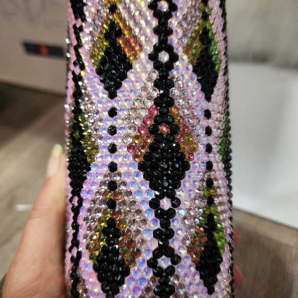 BRAND NEW DOUBLE WALL STAINLESS STEEL RHINESTONE TUMBLER 20OZ - Picture 3 of 5